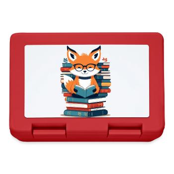 Cute Book Lover Funny Books Design - Lunchbox - red - Front