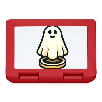 Funny Vintage Ghost Retro Art Style Halloween - Brotdose - Rot - Vorne