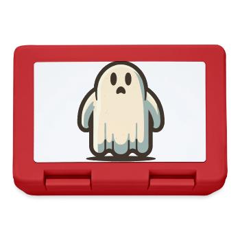 Funny Vintage Ghost Retro Art Style Halloween - Brotdose - Rot - Vorne