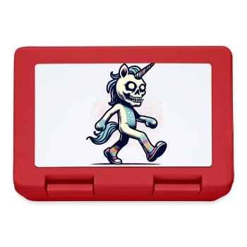 Zombie Einhorn Undead Mystical Creature - Brotdose - Rot - Vorne