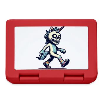 Zombie Unicorn Undead Mystical Creature - Brotdose - Rot - Vorne