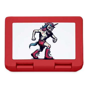 Zombie Einhorn Undead Mystical Creature - Brotdose - Rot - Vorne