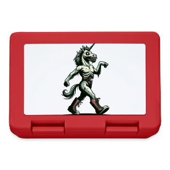 Zombie Unicorn Undead Mystical Creature - Lunchbox - red - Front