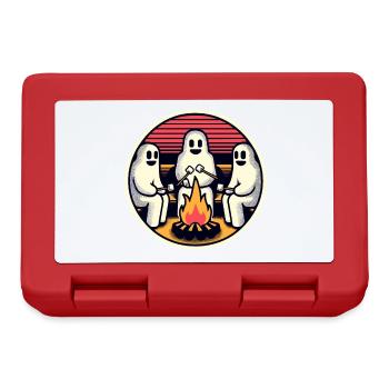 Ghosts at the campfire campsite Lustige - Lunchbox - red - Front