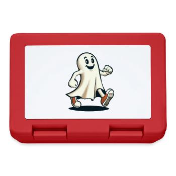 Funny Vintage Ghost Retro Art Style Halloween - Brotdose - Rot - Vorne