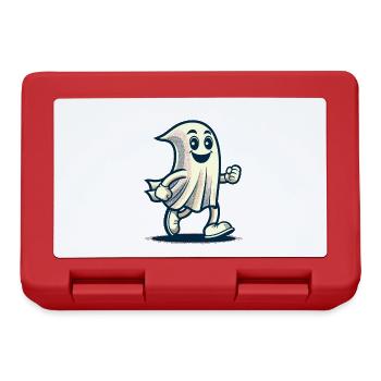 Funny Vintage Ghost Retro Art Style Halloween - Brotdose - Rot - Vorne