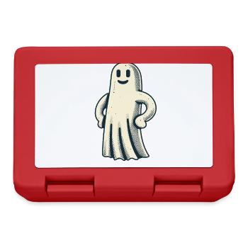 Lustiger Vintage Geist Retro Art Style Halloween - Brotdose - Rot - Vorne