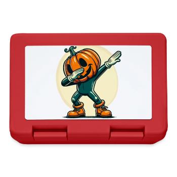 Dabbing Halloween Citrouille Drôle Dabbing Citrouille - Boîte à goûter - rouge - Devant