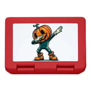 Dabbing Halloween Citrouille Drôle Dabbing Citrouille - Boîte à goûter - rouge - Devant