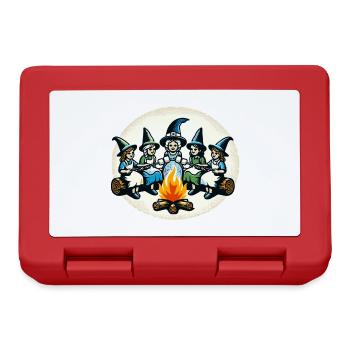 Camping Campfire Vintage Witches Design - Lunchbox - red - Front