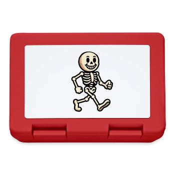 Retro Vintage Cartoon Halloween Kostüm Deko - Brotdose - Rot - Vorne