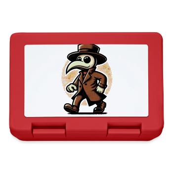 Retro Vintage Cartoon Halloween Kostüm Pest Doktor - Brotdose - Rot - Vorne