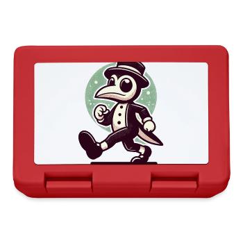 Retro Vintage Cartoon Halloween Kostüm Deko - Brotdose - Rot - Vorne