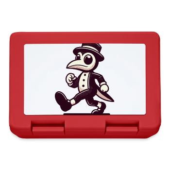 Retro Vintage Cartoon Halloween Kostüm Deko - Brotdose - Rot - Vorne