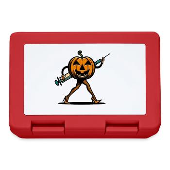 Funny pumpkin nurse geriatric nurse - Lunchbox - red - Front