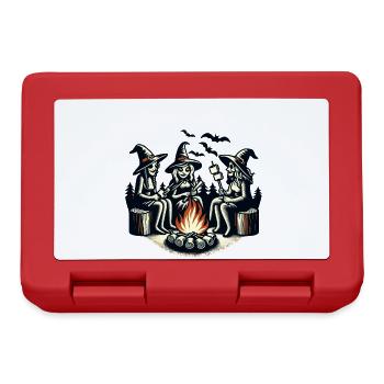 Camping Campfire Vintage Witches Design Retro - Lunchbox - red - Front