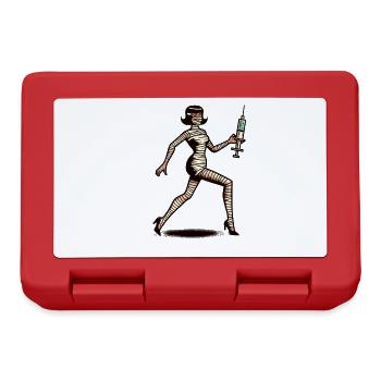 Nurse Caregiver Mummy Physician Assistant Style - Lunchbox - red - Front