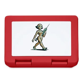 Nurse Caregiver Physician Assistant Mummy Style - Lunchbox - red - Front