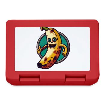 Zombie Banana Banana Lover Halloween - Lunchbox - red - Front