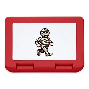 Mummy Retro Vintage Style Halloween Costume Decoration - Lunchbox - red - Front