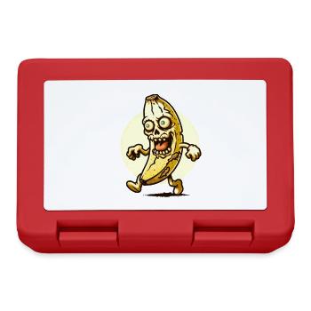 Zombie Banane Bananen Liebhaber Halloween Kostüm - Brotdose - Rot - Vorne