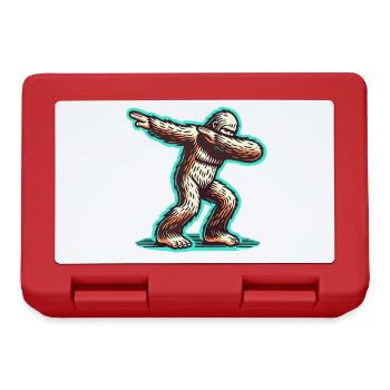 Dabbender Bigfoot Lustiges Dabbing Design - Brotdose - Rot - Vorne