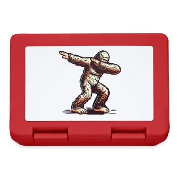 Dabbing Bigfoot Funny Dabbing Design - Lunchbox - red - Front