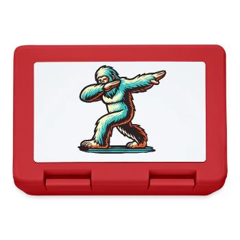 Dabbender Bigfoot Lustiges Dabbing Design - Brotdose - Rot - Vorne