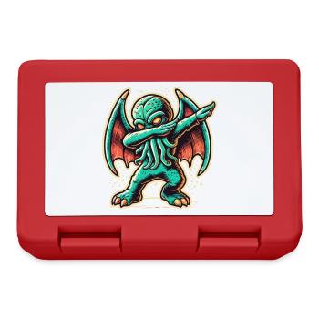 Funny Dabbing Cthulhu Dabbing Design - Lunchbox - red - Front
