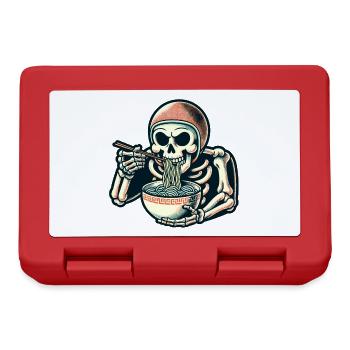 Skeleton Ramen Noodles for Horror Movies Japanese - Lunchbox - red - Front