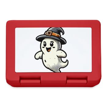 Funny Witch Ghost Spooky Party - Lunchbox - red - Front