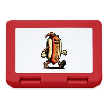 Creepy Hot Dog For Scary Movies Delicious Halloween - Lunchbox - red - Front