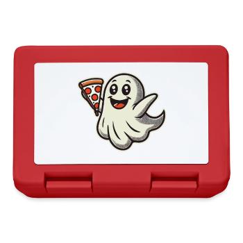 Livraison de pizza Fantôme Drôle Halloween Pizza - Boîte à goûter - rouge - Devant