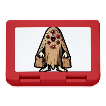 Gespenstische Party Trick Or Treat Halloween - Brotdose - Rot - Vorne