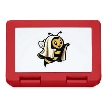 Funny Bee Ghost Cute Ghost Bee - Lunchbox - red - Front