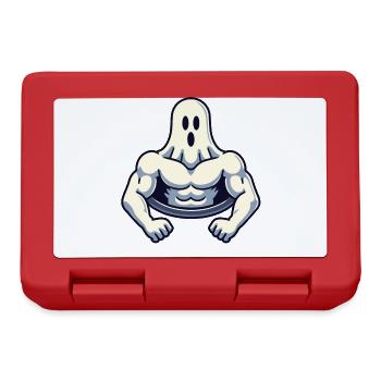 Bodybuilding Ghost Workout Muscle Building Mind - Lunchbox - red - Front