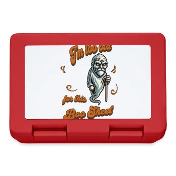 Altes Gespenst Lustiges Spruch Design - Brotdose - Rot - Vorne