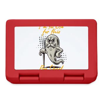 Old Boo Sheet Funny Ghost Saying Design - Lunchbox - red - Front