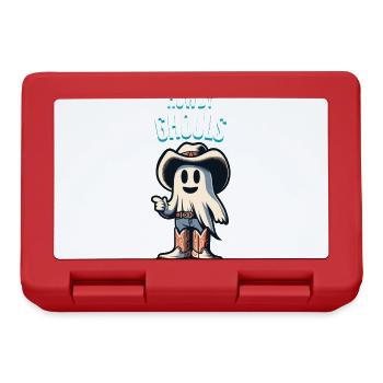 Drôle de fantôme de cow-boy accueille les filles - Boîte à goûter - rouge - Devant