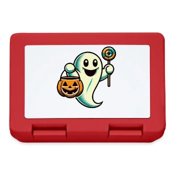Cute Halloween Ghost Trick Or Treat - Lunchbox - red - Front