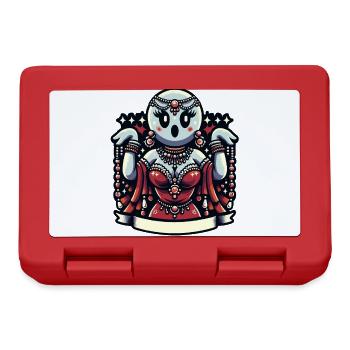 Funny Glamour Ghoul Flashy Halloween - Lunchbox - red - Front