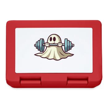 Bodybuilding Ghost Funny Gym Ghost - Lunchbox - red - Front