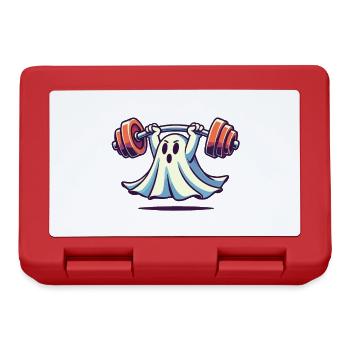 Bodybuilding Ghost Funny Gym Ghost - Lunchbox - red - Front