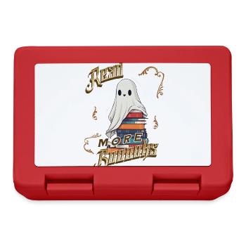 ScaryCute Book Lover Ghost Funny - Lunchbox - red - Front