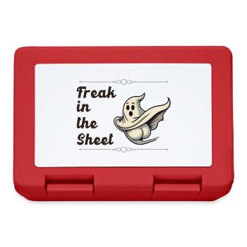 Freak dans la feuille drôle de conception fantôme - Boîte à goûter - rouge - Devant