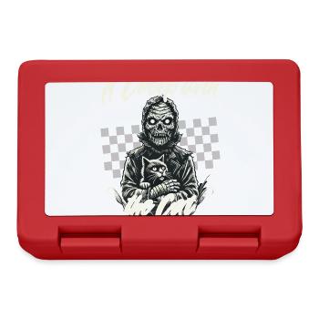 gruseliHalloween: A scary with the cat - Lunchbox - red - Front