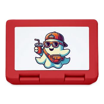 Scary funny halloween ghost - Lunchbox - red - Front