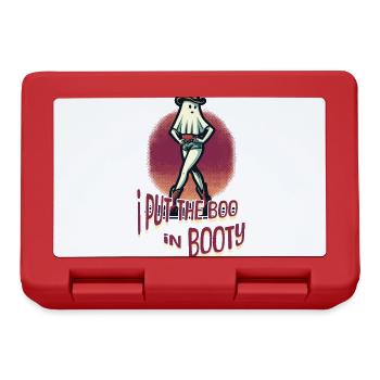 Lustiges Halloween Girl: I Put The Boo In Booty - Brotdose - Rot - Vorne