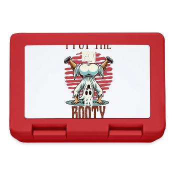 i put the boo in booty Humor Gespenst Design - Brotdose - Rot - Vorne