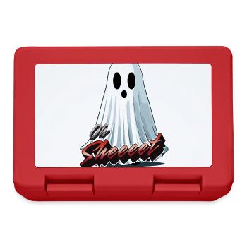 Oh Sheet Ghost Drôle Halloween Fun - Boîte à goûter - rouge - Devant